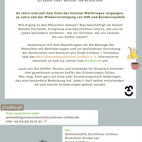 Erzählcafé in der Gedenkstätte Zuchthaus Cottbus_Einladung (2)