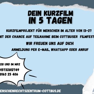 Filmworkshop im MRZ_ Flyer